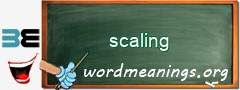 WordMeaning blackboard for scaling
